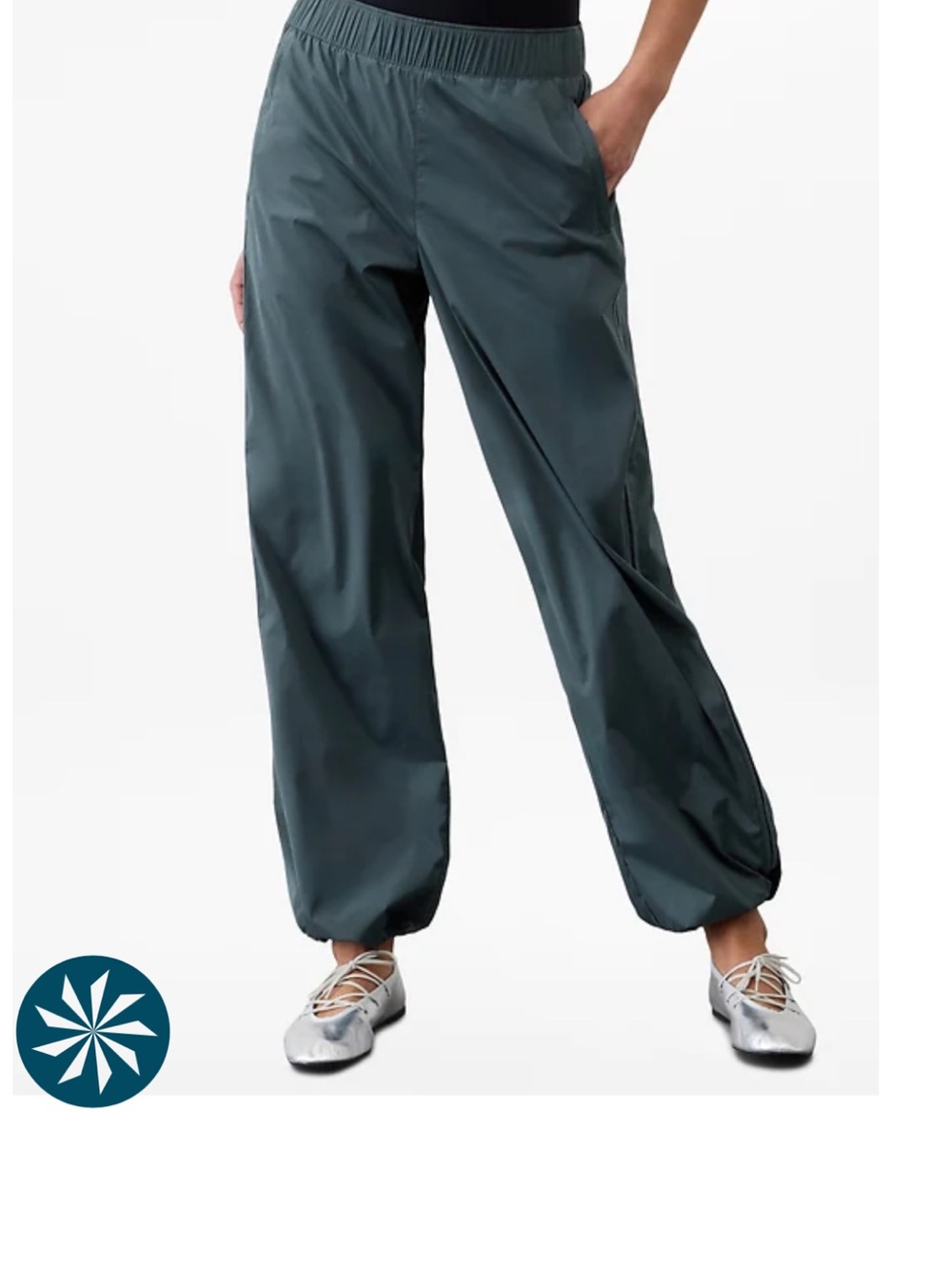 Athleta Slate Blue Lightweight Pull-On Joggers